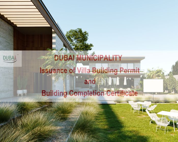 Dubai Municiplaity Villa Building Permit | Building Completion Certificate
